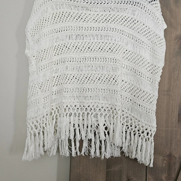 CLUB MONACO Alexine Open Knit Shortsleeve sweater In White. Size xs/s. NWT - Picture 6 of 8